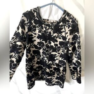 Tory Burch Pullover Floral Sweater Size L